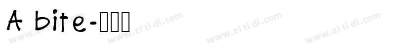 A bite字体转换